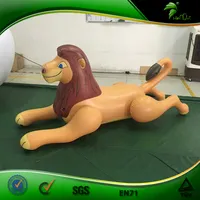 Hongyi flutuador inflável sexy, camada de leão, em animais, brinquedo com espião, flutuador inflável
