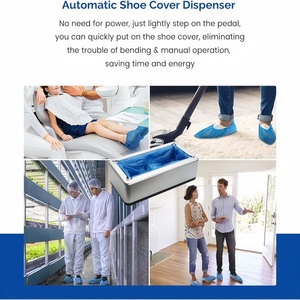 Distributeur <span class=keywords><strong>Automatique</strong></span> de Surchaussures Jetables Mains Libres en ABS, Imperméable et Antidérapant pour la Maison, le Bureau, les Supermarchés – Protection Hygiénique des Sols - Product Image 6