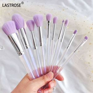 Manufacturers Wholesale 10 Pieces Makeup Brushes in Barrels Convenient Set Eye Shadow Eyebrow Brush Facial Makeup Brushes - Product Image 2