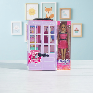 Durable 11.5" Vinyl Fashion Doll <b>Wardrobe</b> Accessory Kit Blow Molded Body Window-<b>Box</b> Packed DIY Play Supermarket Shelf Ready - Product Image 1