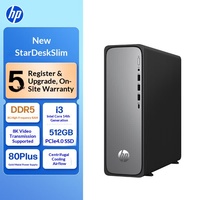 Direct From Manufacturer: HPs Star Desk Slim High-Performance Desktop PC 14th Gen I3-14100, 8GB DDR5, 512GB SSD