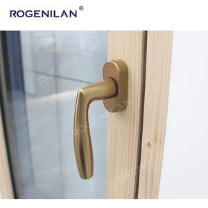 Fenêtre à battant Rogenilan, nouveau design, aluminium-bois, écologique, triple <span class=keywords><strong>vitrage</strong></span>, verre trempé, fenêtres à battant isolées - Product Image 5