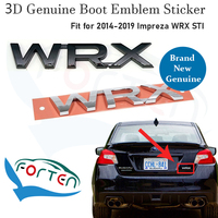Autocollants 3D pour voiture avec lettres chromées logo ABS Décalcomanies pour voiture Arrière Camion Hayon Véritable Emblème de voiture pour Impreza WRX STI 2014-2019