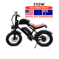 Bicicleta Eléctrica Urbana de Largo Alcance, Ecoridev2, con Neumáticos Anchos, para Adultos, Disponible en Almacenes de EE. UU., Europa y Australia, Directo de Fábrica