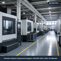 Services de fraisage CNC sur mesure pour pièces optiques, fournisseur OEM, précision 0,005 mm, ISO 9001, fraisage d'aluminium 6061, polissage