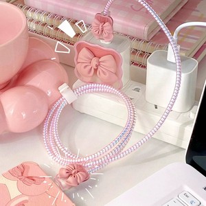 China Manufacturer British Standard 20W Data Cable <b>Case</b> TPU Silicone Cute Heart Charger Protector <b>Case</b> - Product Image 5