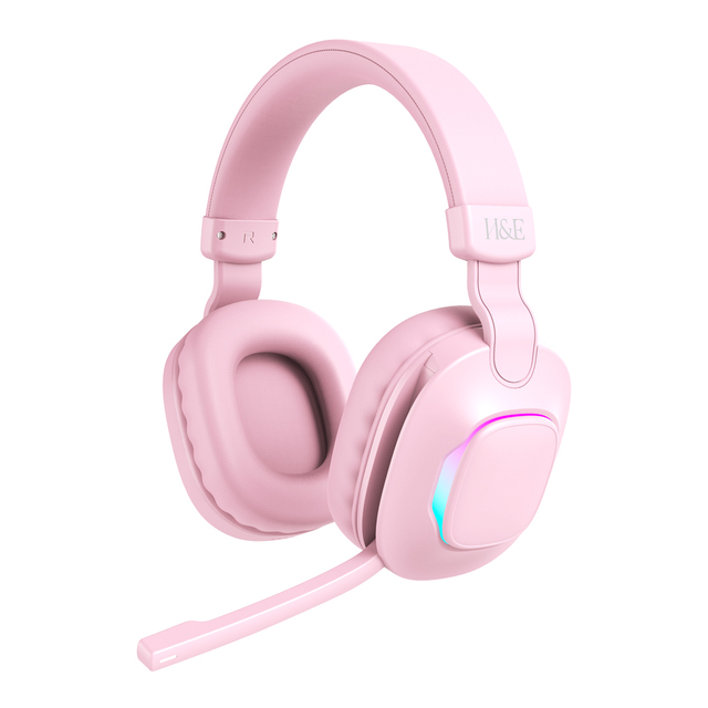 H&E G21 New Custom Bt6.0 Gaming Headphones Wireless Bluetooth Rgb Noise Cancelleation Headset