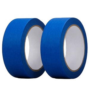 100 ℃   Ruban adhésif bleu résistant à la chaleur pour peintres, ruban de masquage résistant aux UV pendant 14 jours, vente en gros d'usine pour la rénovation - Product Image 5