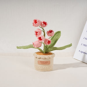 Вязаные Искусственные цветы в горшках - Product Image 6