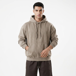 100% Cotton Acid Wash Regular Silicone Printing Oversized Streetwear <b>Sun</b> Faded French Terry Men's Winter Hoodie - Product Image 1