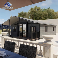 Moderna Casa Contenedor de Acero de 20 pies, Prefabricada, Modular, Expandible, de Doble Ala, Lujosa, Plegable, Portátil, Móvil, Pequeña, para Taller o Almacén
