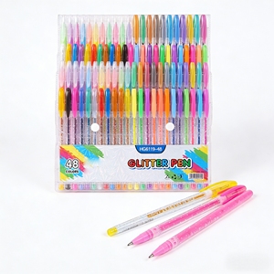 18/24/36 pièces Stylos à encre <span class=keywords><strong>gel</strong></span> scintillante à pointe bille de 1,0 mm |   Encre multi-effets (paillettes/fluorescente/poudre aqueuse/métallique) pour journalisation - Product Image 2