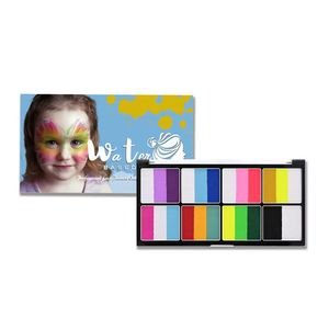 Peinture de maquillage professionnelle imperméable et non toxique de 42 couleurs avec pinceaux et éponges pour le visage et les fournitures d'art corporel pour enfants - Product Image 2
