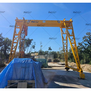 מחיר מפעל, יעילות גבוהה, עגורן גשר נייד מיני ללא מסילה 10 טון, עגורן גשר נייד פנימי 8 טון, מסגרות פלדה ניידות - Product Image 1