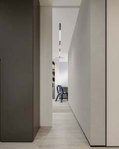 Armoire en bois moderne laquée blanche intégrée, armoire de luxe sur mesure, ensemble de meubles de chambre à coucher, dressing - Product Image 4