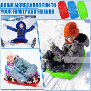 Toboggan en plastique pour enfants et adultes, luge à neige, planche à glisser sur l'herbe, jouets d'hiver pour Noël - Product Image 4