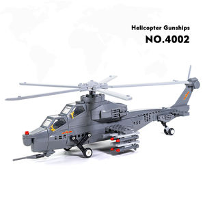 Serie militar 4002 Air Force Attack <span class=keywords><strong>Helicóptero</strong></span> MOC Modelo 264 piezas Partículas Ensamblaje educativo Juego <span class=keywords><strong>de</strong></span> bloques <span class=keywords><strong>de</strong></span> construcción para niños - Product Image 1