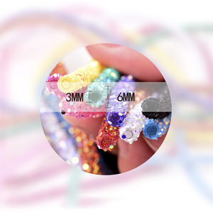 Bán buôn AB cầu vồng đầy màu sắc Sequins keo-on mềm ống dây dây Rhinestones Sequins cắt tỉa cho hàng may mặc phụ kiện - Product Image 4