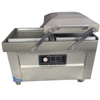 Machine d'emballage sous vide semi-automatique électrique 400P à double chambre pour usage commercial, application polyvalente, nettoyage facile, utilisation simple