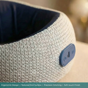 Coussin de massage chauffant sans fil pour le cou et les épaules, oreiller électrique Shiatsu à pétrissage, rechargeable par USB avec contrôle de la minuterie pour les douleurs cervicales - Product Image 4