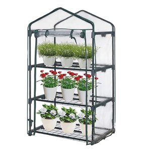 Serre moderne écologique à structure en acier, multi-niveaux, pour la culture de plantes et de fleurs, tente de culture facile à assembler pour les petits espaces - Product Image 2