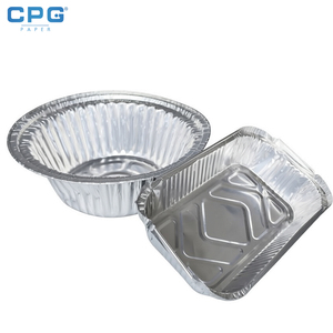 Barquette alimentaire en aluminium 8011 robuste de 650 ml, rectangulaire profonde, pour la préparation de repas et la restauration - Product Image 1