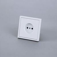 Enchufe de pared de 1 toma con conexión a tierra, de bajo consumo, ideal para hoteles.