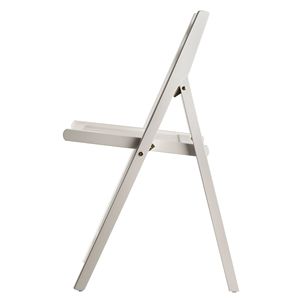 Ensemble de 4 chaises pliantes Db Robin, chaise de jardin blanche, bois massif, design moderne décontracté - Product Image 4