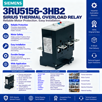 Relais de surcharge thermique Siemens 3RU5156-3HB2 SIRIUS 90-120A pour programmation PLC et contrôle industriel - Vendeur Or