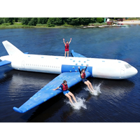 Avion gonflable personnalisé pour parc aquatique flottant |   Structures gonflables aquatiques commerciales sur mesure
