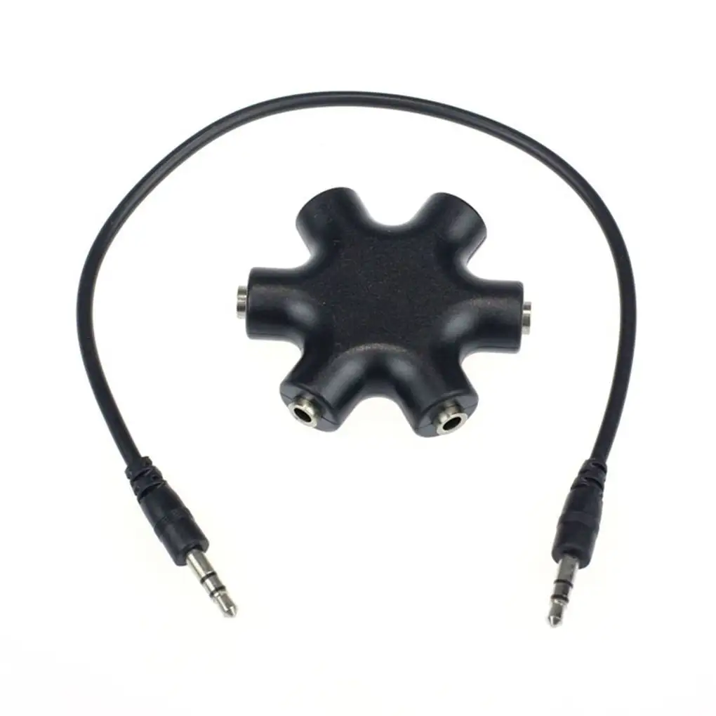 3,5mm Audio Splitter 1 macho a 2 3 4 5 hembra adaptador divisor de auriculares para teléfonos inteligentes