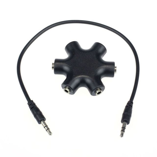 High Quality 3.5mm Audio Splitter 1 Male to 2 3 4 5 Female Headphone Adapter PVC Jacket for Smartphones Speakers Microphones