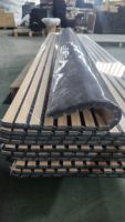 Panneaux acoustiques incurvés KASARO pour plafond et murs, décoration flexible en MDF insonorisant pour usage commercial, escaliers et entrepôts