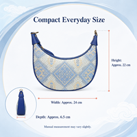 Sac Hobo en Cuir Véritable Tressé Géométrique à Fermeture Éclair, Motif Tribal Personnalisé, Sac Bandoulière Croisé pour Femme, Idéal pour les Voyages Quotidiens - Grande Vente