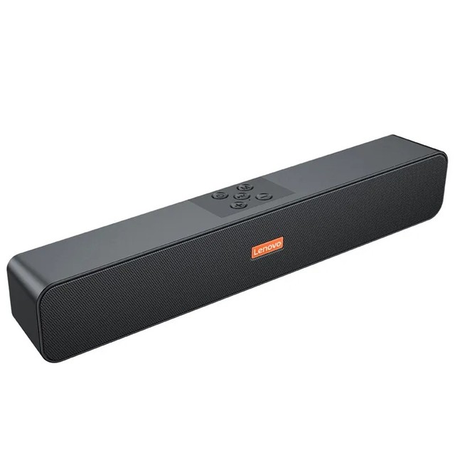 Custom Company Promotional Electronics Gift 3W*2 Soundbar Bluetooth Speaker 1800mAh Battery Black Plastic+Metal Modern Design