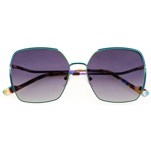 Lunettes de <span class=keywords><strong>soleil</strong></span> rétro unisexes avec verres en <span class=keywords><strong>verre</strong></span> UV400, motif uni, monture carrée en métal, lunettes de <span class=keywords><strong>soleil</strong></span> carrées de créateur - Product Image 1