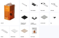 Grabador Láser CNC XTool F2, Diodo de 15W + Marcador Láser IR Dual de 5W, Cortador de 6000 mm/s para Grabado Portátil en Metal y Madera