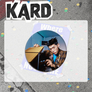 KPOP KARD Where to Now (Part.2) NOWHERE HD Badge Rotondo Grande Matthew J.Seph Somin Jiwoo Spilla in Plastica Accessori per Borsa Fan - Product Image 2
