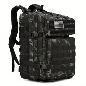 Low MOQ 900D Oxford Hiking <b>Backpack</b> 45L Molle Pouch Assault Pack Camping OEM Tactical <b>Backpack</b> - Product Image 3