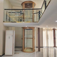 Pièces d'ascenseur pour hôtels, villas et appartements modernes, construction métallique de cadre 90*40, Shandong, conception de modèle 3D, durable, sûr, stable, garantie 1 an