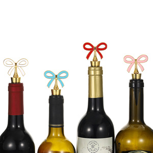 <b>Bow</b> Tie Wine Bottle Stopper Gold Silicone Sealing Stopper For Party Freshness Preservation - Product Image 1