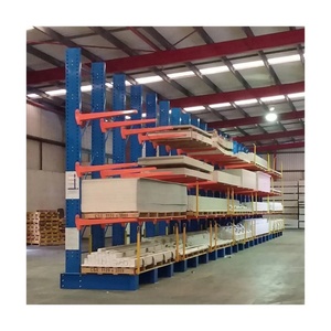 יחידות אחסון מדפים תעשייתיים כבדים למחסנים, מדפי קנטילבר כפולים סלקטיביים, מדפי אחסון צינוריים, מערכת משטחים - Product Image 1