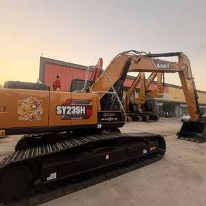Excavatrice sur chenilles hydraulique SANY235H d'occasion, moteur, poids opérationnel de 23 tonnes, bon état pour la construction/l'agriculture - Product Image 2