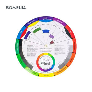 BOMEIJIA Cores Roda Colorir Guia E Teste Ferramentas Bom Para Mix Manicure Tatuagem Arte Escola Uso Swatches Papel - Product Image 1