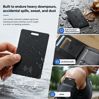 Carte de suivi intelligente compatible Find My, traceur GPS avec recharge sans fil, carte anti-perte ultra-fine pour portefeuilles et bagages