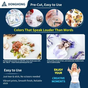 Sinh thái <span class=keywords><strong>c</strong></span>ắt sẵn Nhật Ký CuộN Sticker tùy chỉnh pre-cut Pet băng cho Tạp Chí - Product Image 4