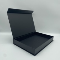 Emballage de Boîte Rigide en Papier Personnalisé, Boîtes d'Emballage de Cheveux avec Logo Personnalisé, Coffret Cadeau Magnétique Personnalisé Noir Sur Mesure