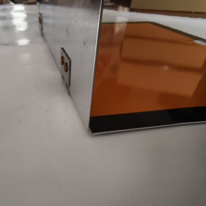 Segnale di avvertimento di sicurezza europeo 400mm * 300mm piastra in alluminio con cerniere pieghevole arancione cartello stradale - Product Image 5