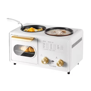 Fabricant chinois de machine à petit-déjeuner multifonction 2-en-1 1100W pour usage domestique, vente en gros d'usine - Product Image 2