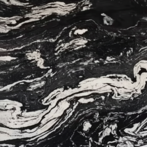 Comptoir de cuisine en granit noir à haute teneur en titane de qualité supérieure Taille personnalisée Style lisse lavé au feu Design moderne poli écologique - Product Image 1